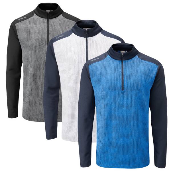 Ping Mens Vertical 1/2 Zip Golf Pullover